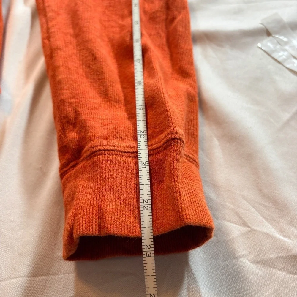 Polo Ralph Lauren‎ Quarter Zip Pullover Mens L Orange Estate Rib Cotton Sweater